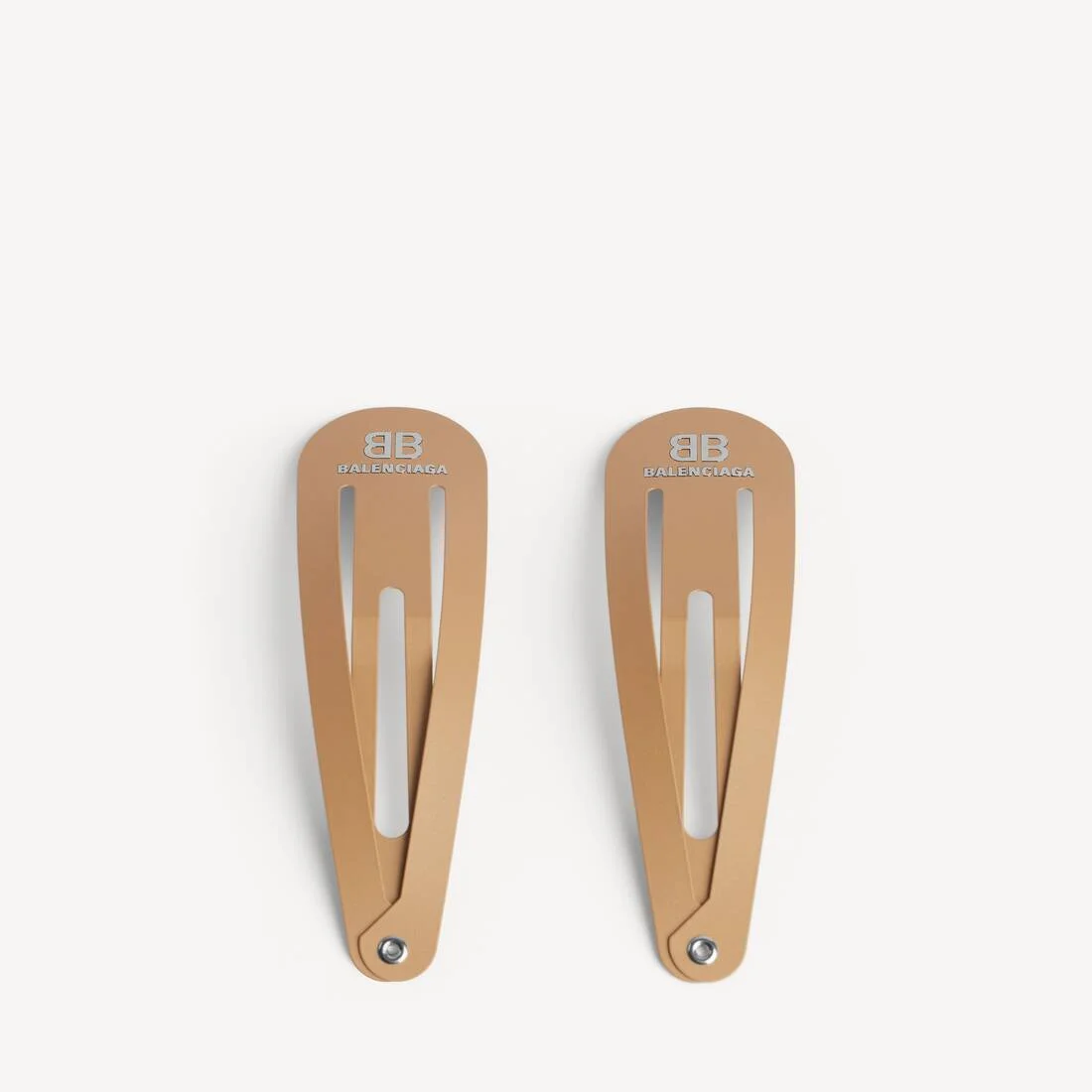 Women's Holli Xxl Snap Clip Set 2 in Beige/shiny Silver - 1