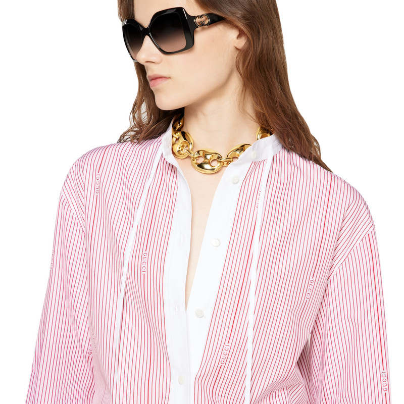 Gucci cotton fil coupé shirt 5