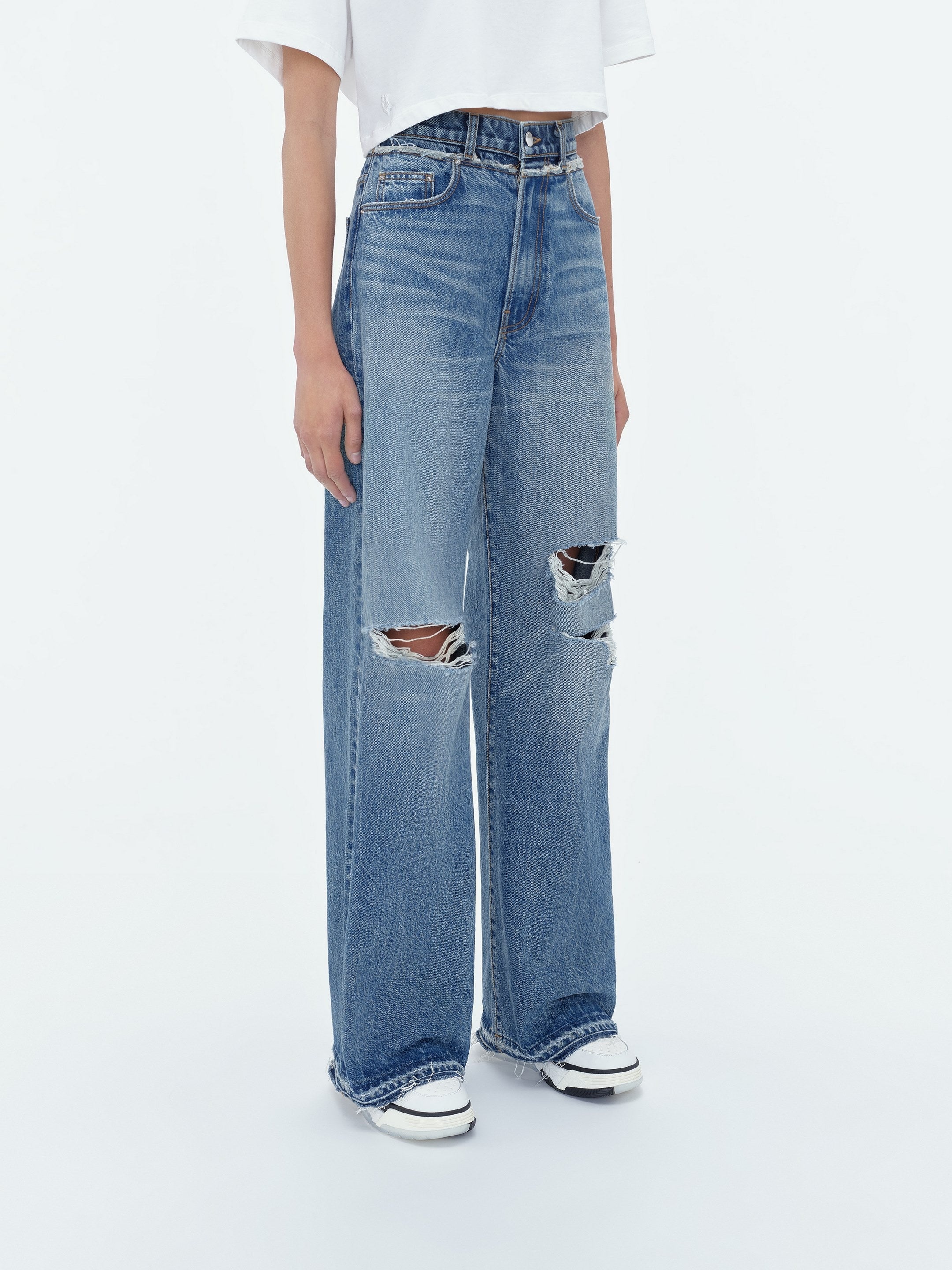 DOUBLE WAISTBAND JEAN - 4
