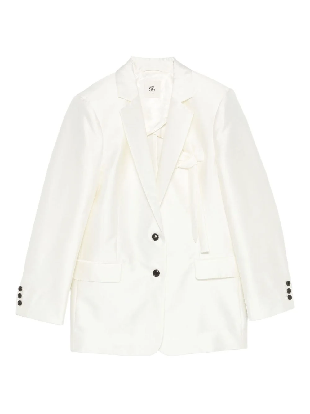 Silk blend blazer - 1