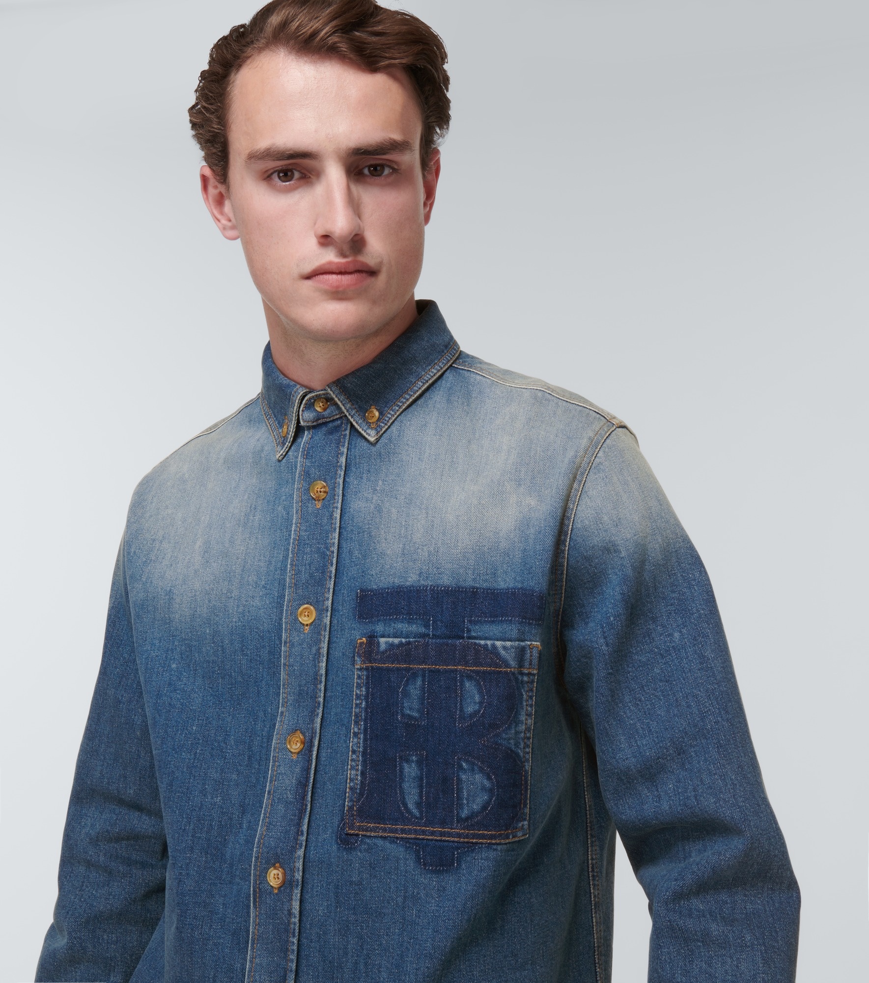 Cotton denim shirt - 5