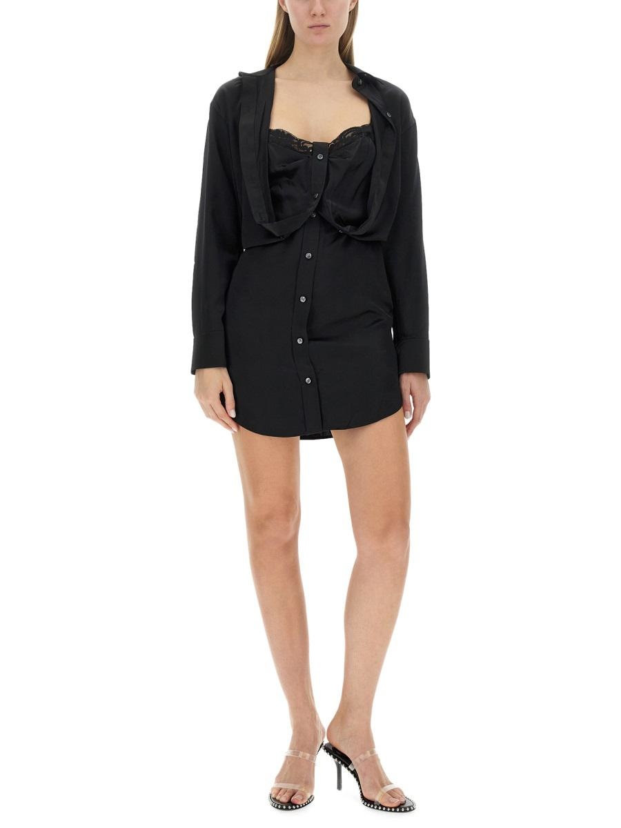 【関税&送料込】Alexanderwang.T Layered Chemisier Dress alexanderwang.t T BY ALEXANDER WANG LAYERED CHEMISIER DRESS