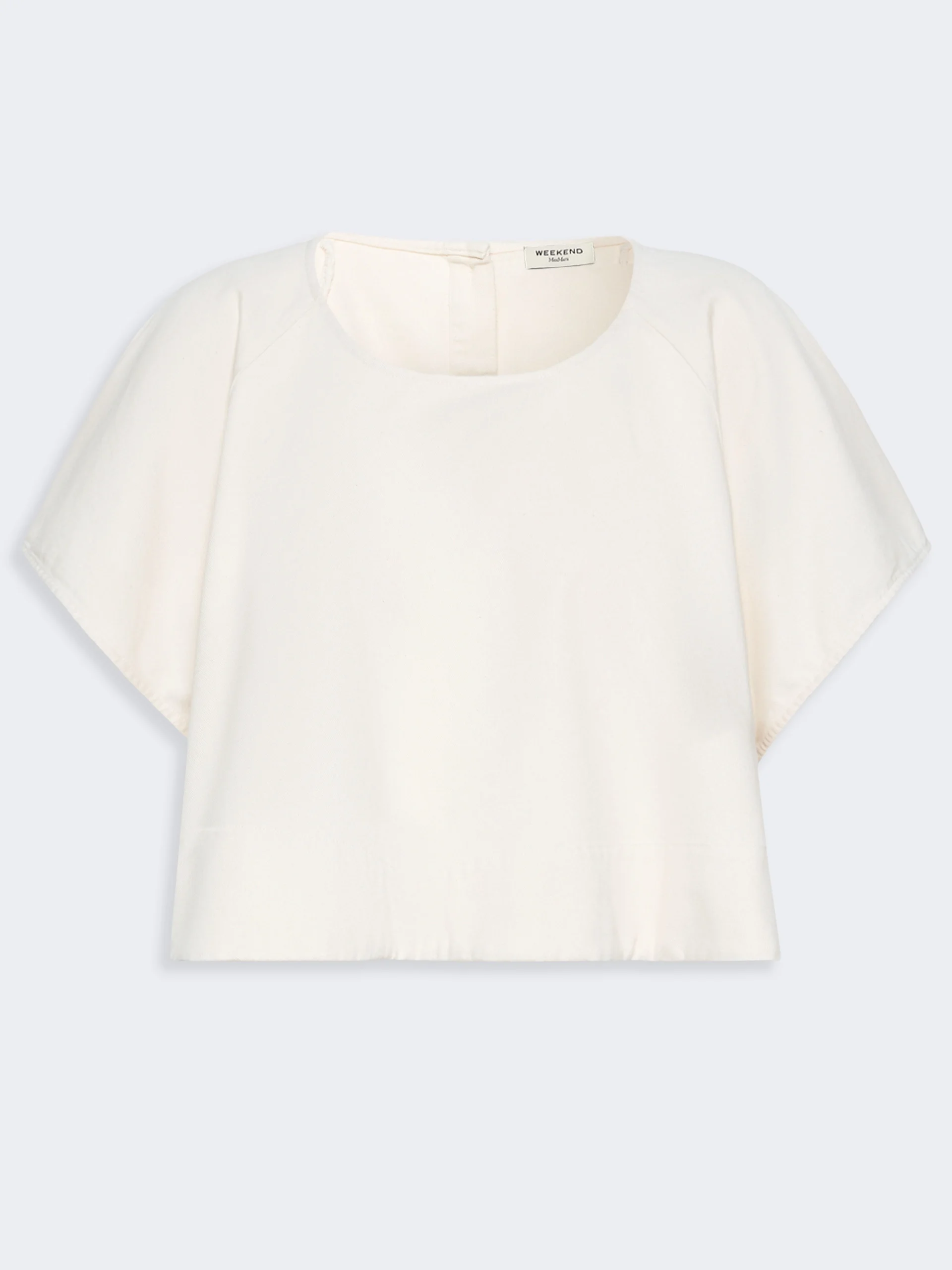 FORTE Cropped cotton blouse - ECRU - 1