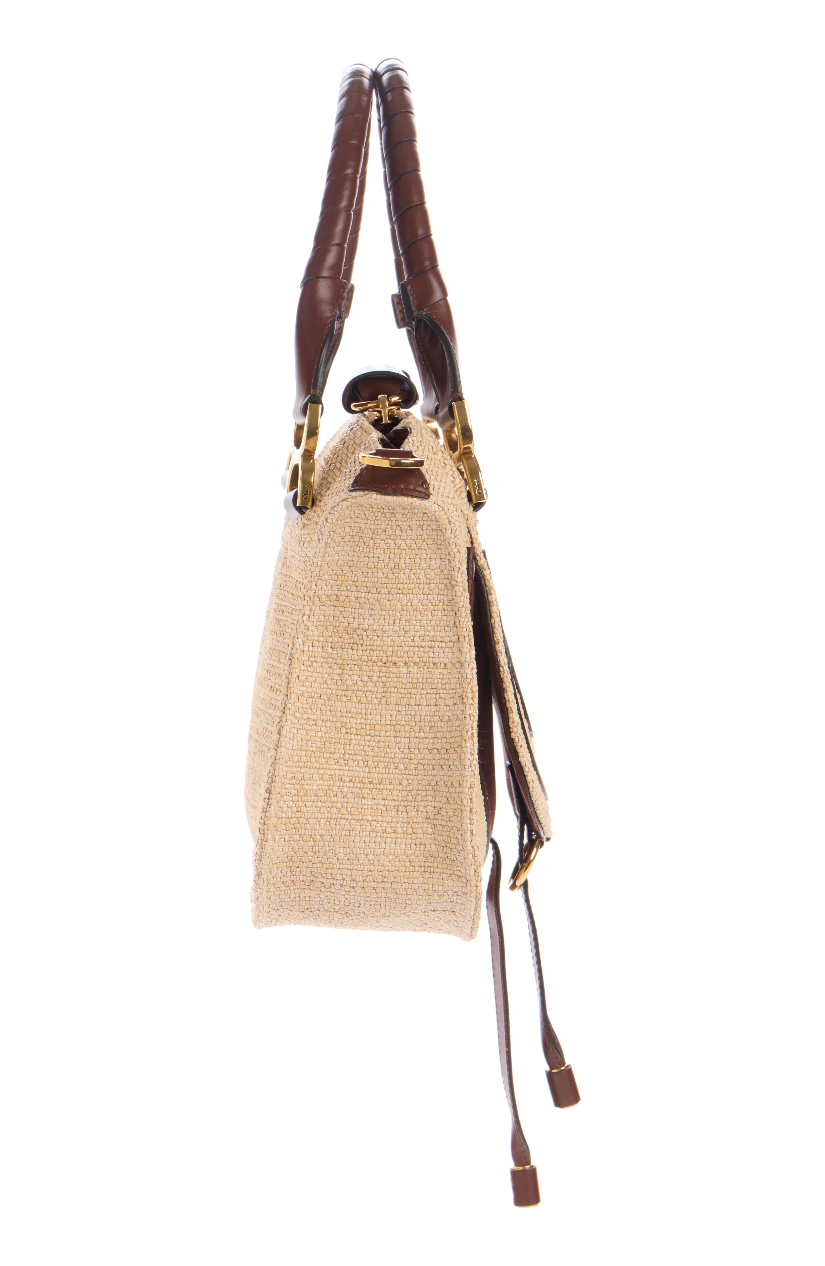 Chloé Marcie Woven Satchel in Hot Sand at Nordstrom - 5