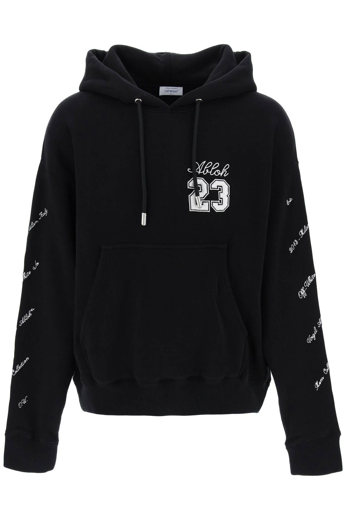 Off-White SKATE HOODIE WITH 23 LOGO | residenza725 | REVERSIBLE