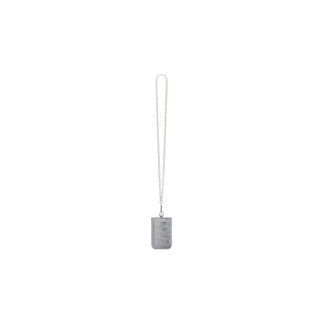 le cagole card and badge holder with chain - 5