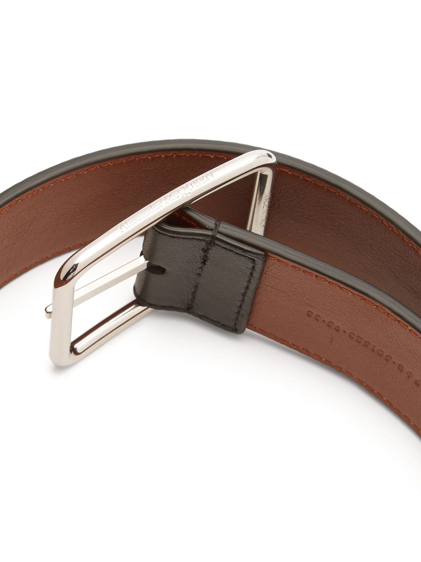 Reversible leather belt - 5