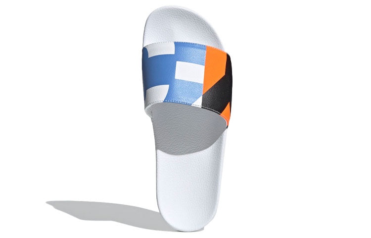adidas Y-3 Adilette Unisex Slippers 'White Blue Orange' FW9742 - 6