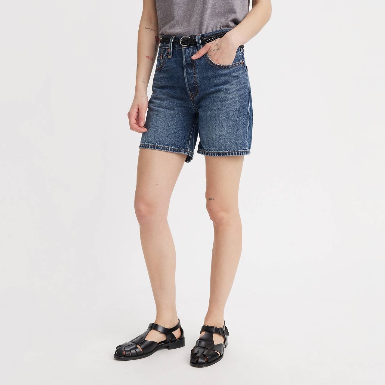 501® MID THIGH LIGHTWEIGHT WOMEN'S SHORTS - 4