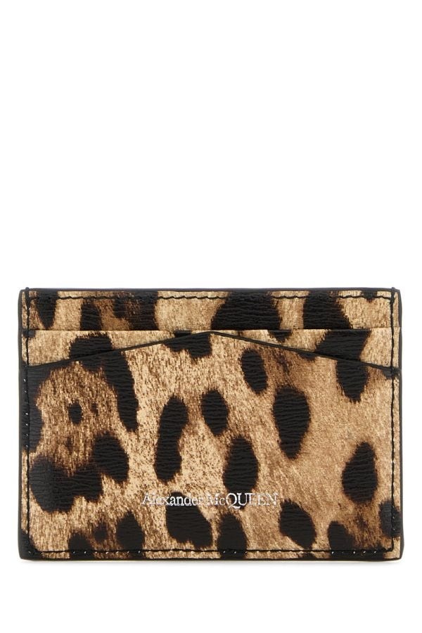 Printed leather card holder - 3