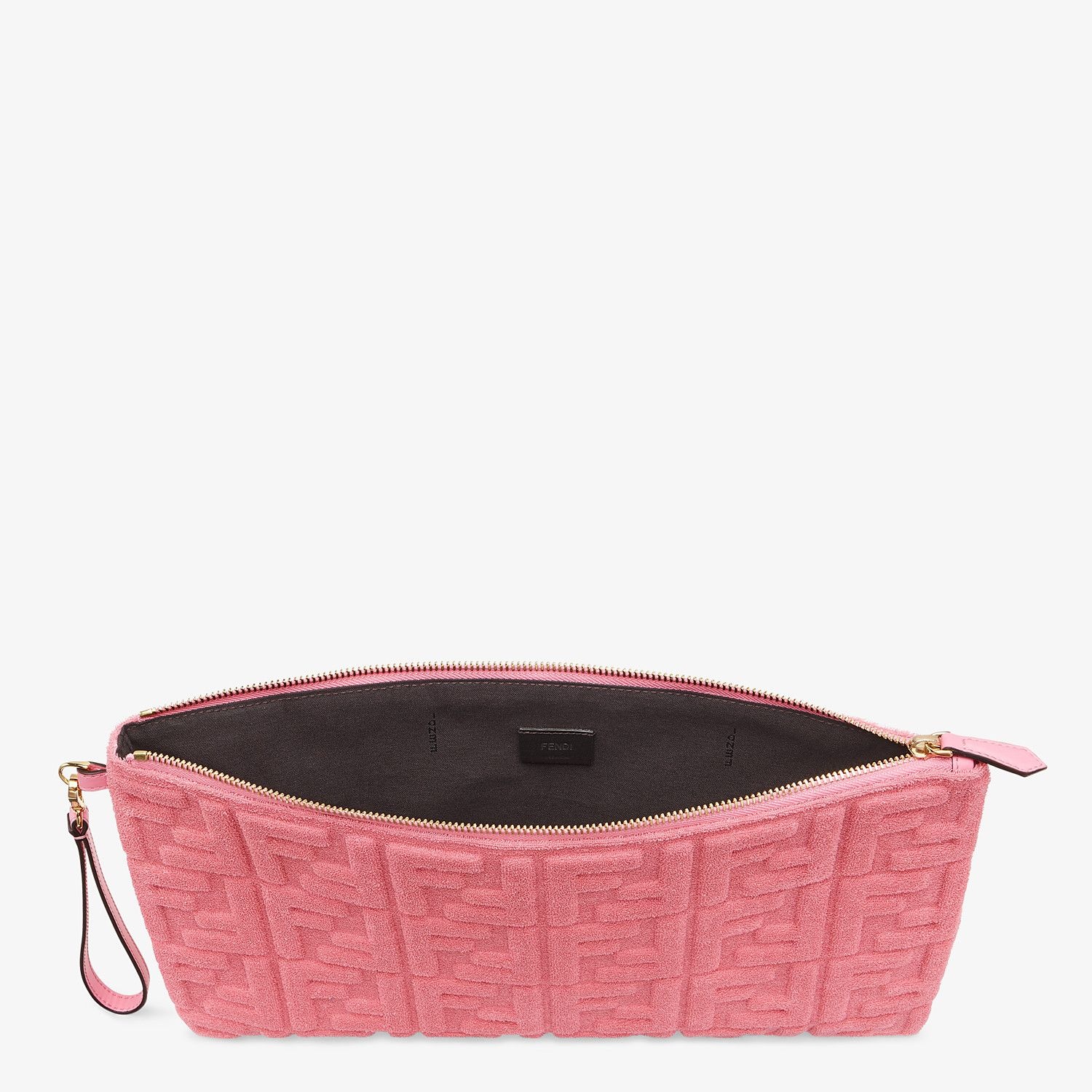 Pink terrycloth pouch - 3