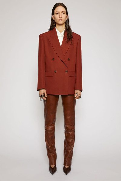 Acne Studios Double-breasted suit jacket rust brown outlook