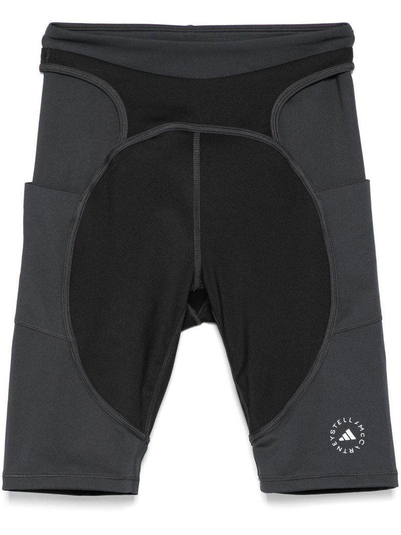 layered-detail cycling shorts 1
