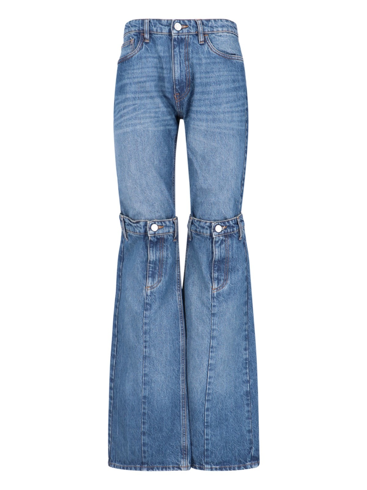 'OPEN KNEES' BOOTCUT JEANS - 1