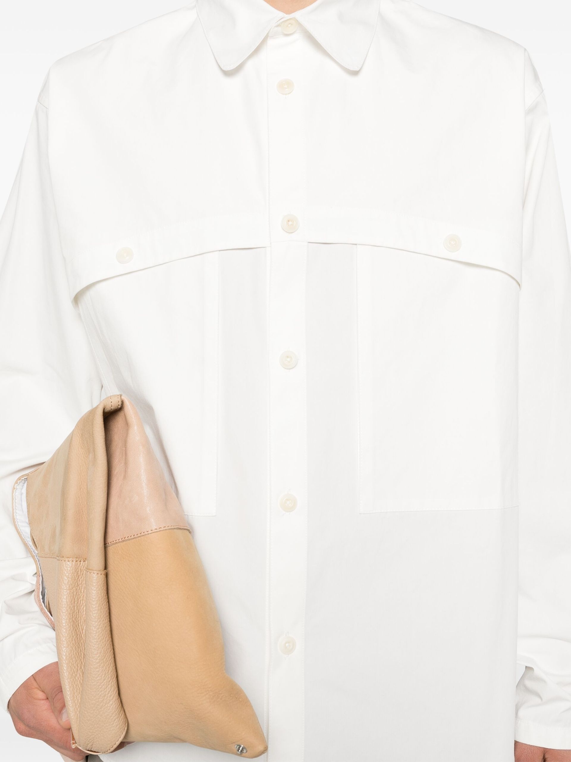 White Cotton Shirt - 5