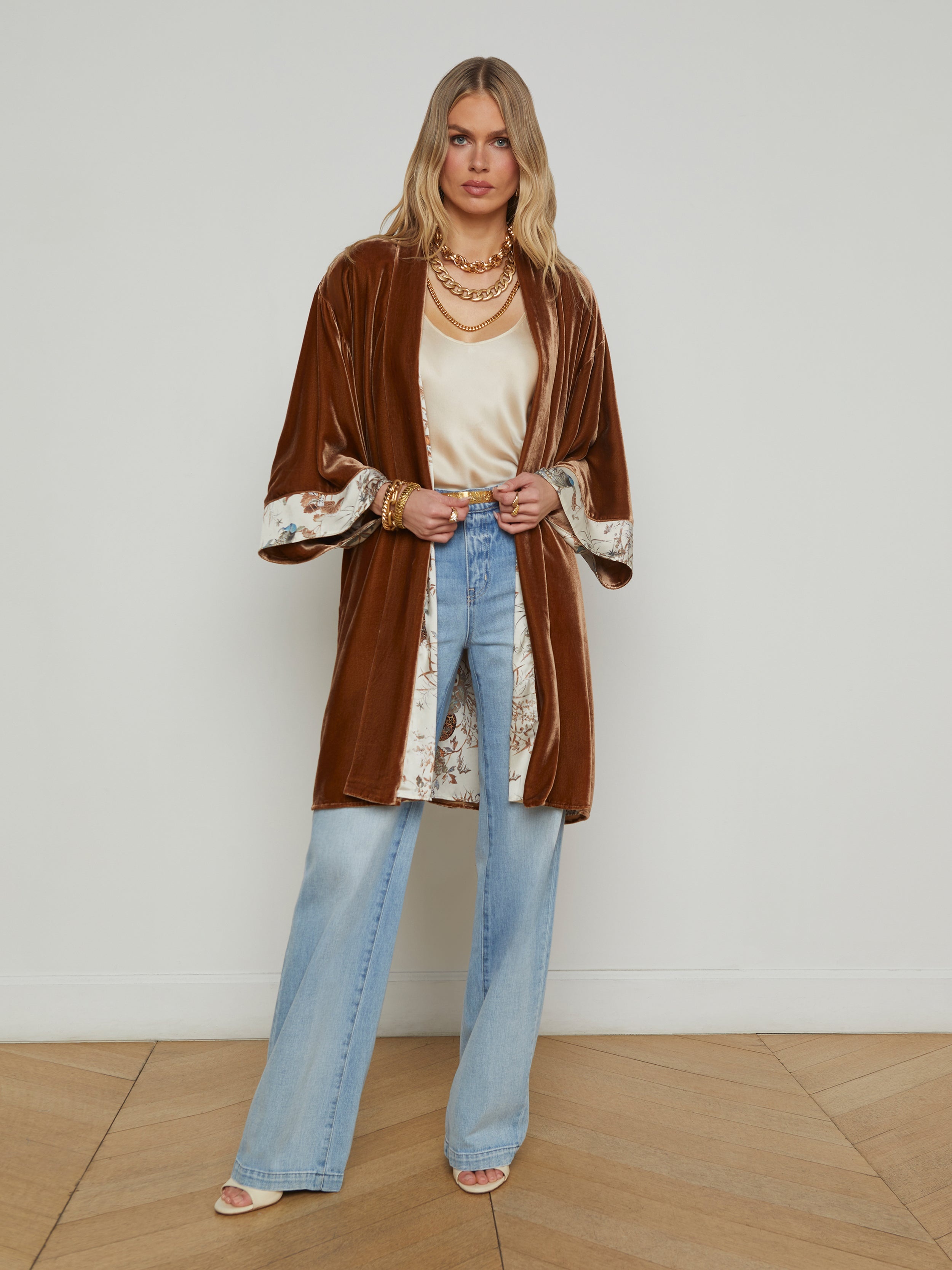 Nabi Velvet Kimono - 2