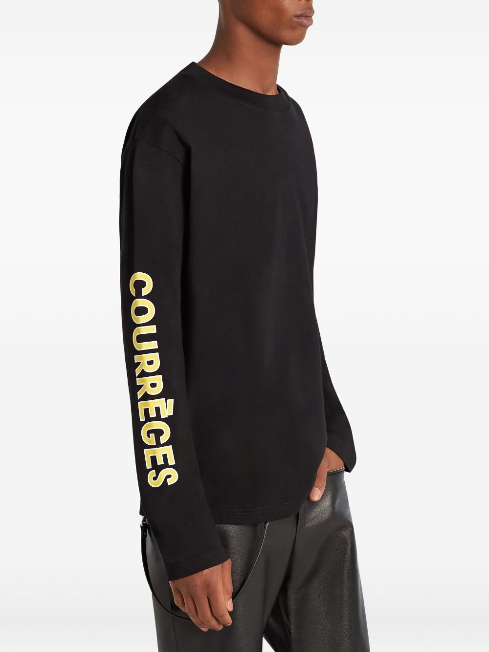 long-sleeve logo-print T-shirt - 4