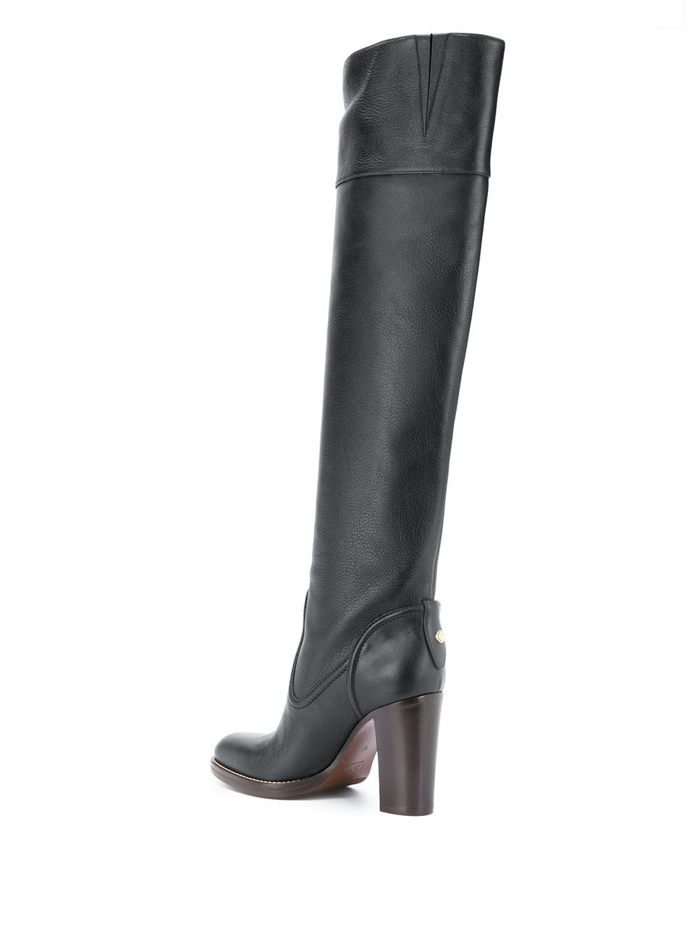 over-the-knee leather boots - 3