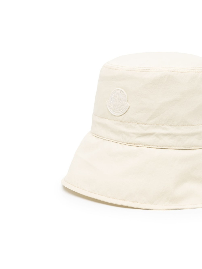 Moncler logo-patch cotton bucket hat outlook