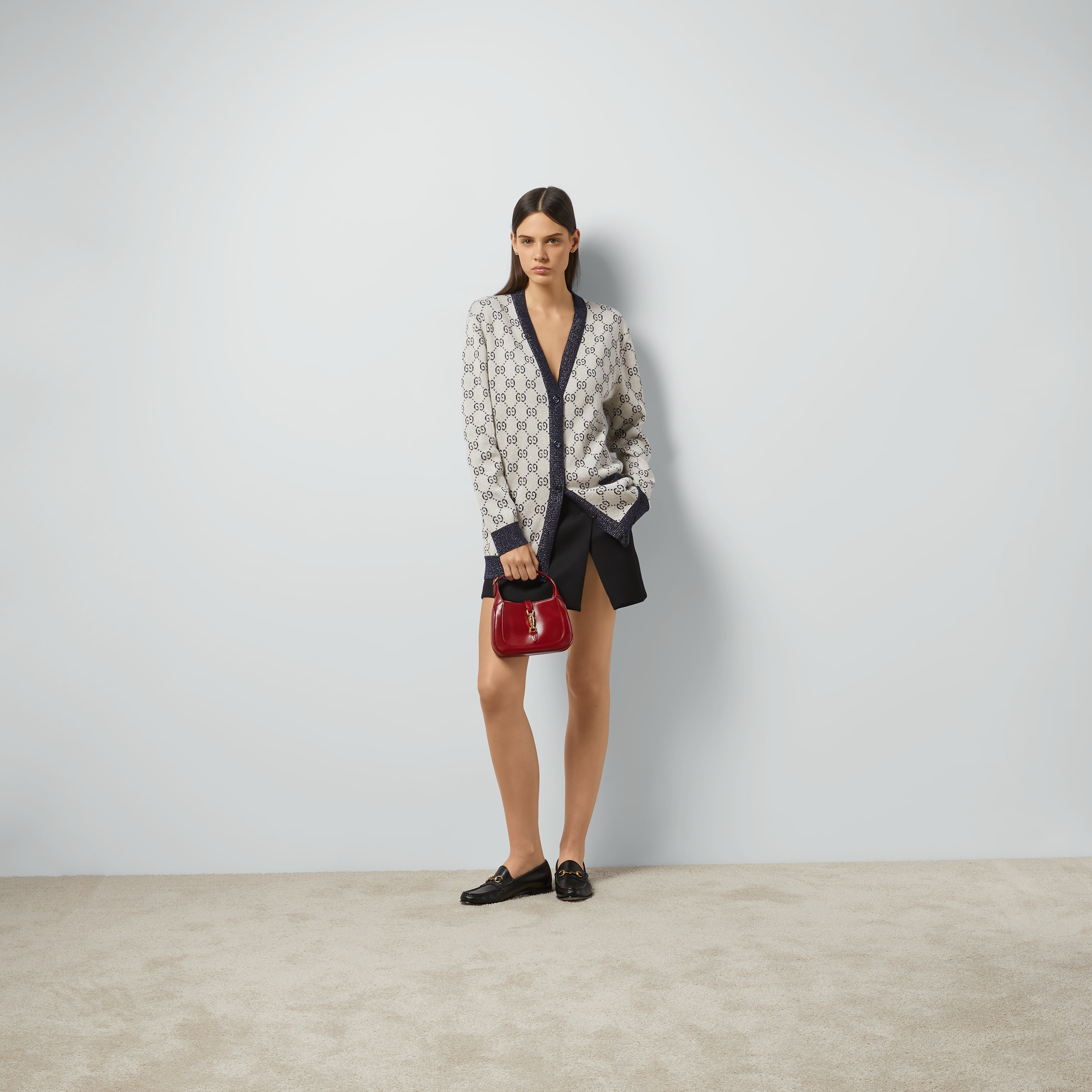 GG cotton jacquard cardigan - 2