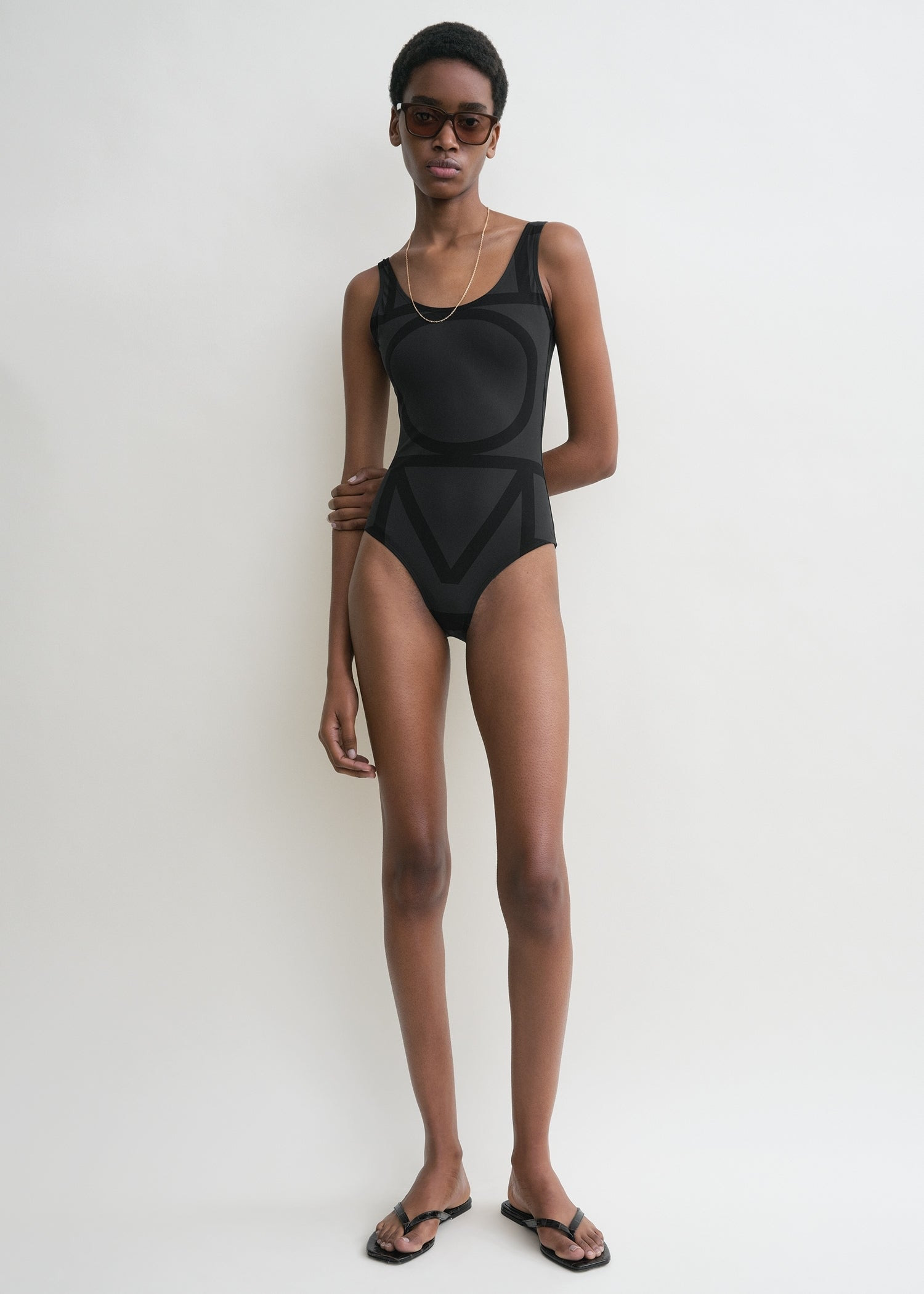 Monogram swimsuit black/black - 2