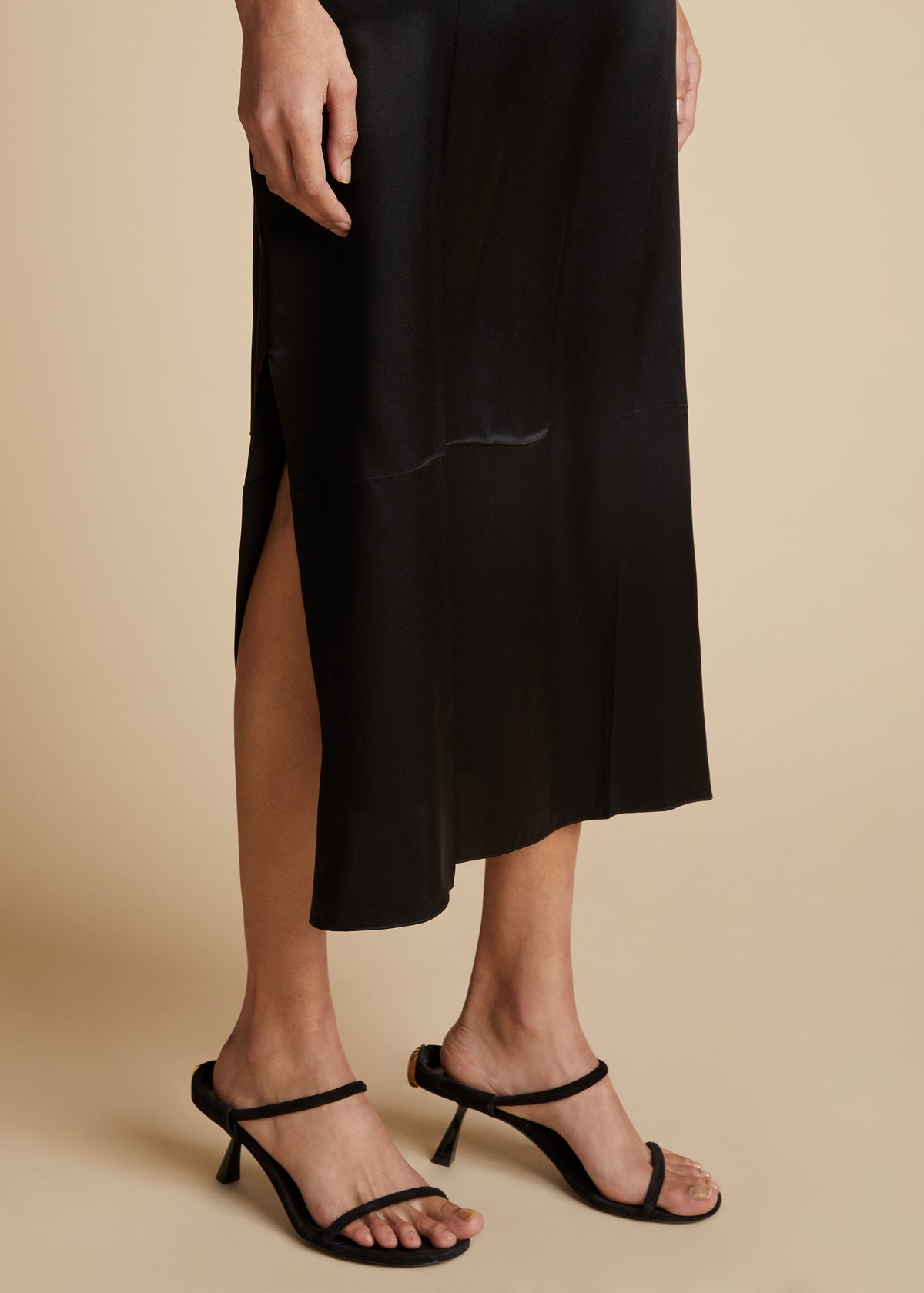 KHAITE The Sicily Dress in Black | khaite | REVERSIBLE