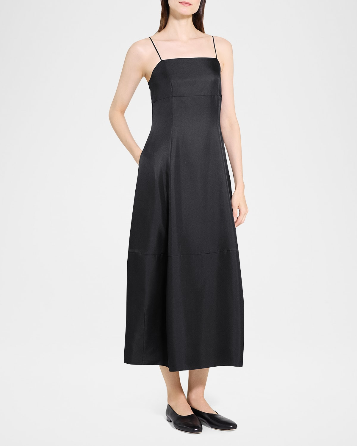 Sleeveless Silk-Twill Dress - 2
