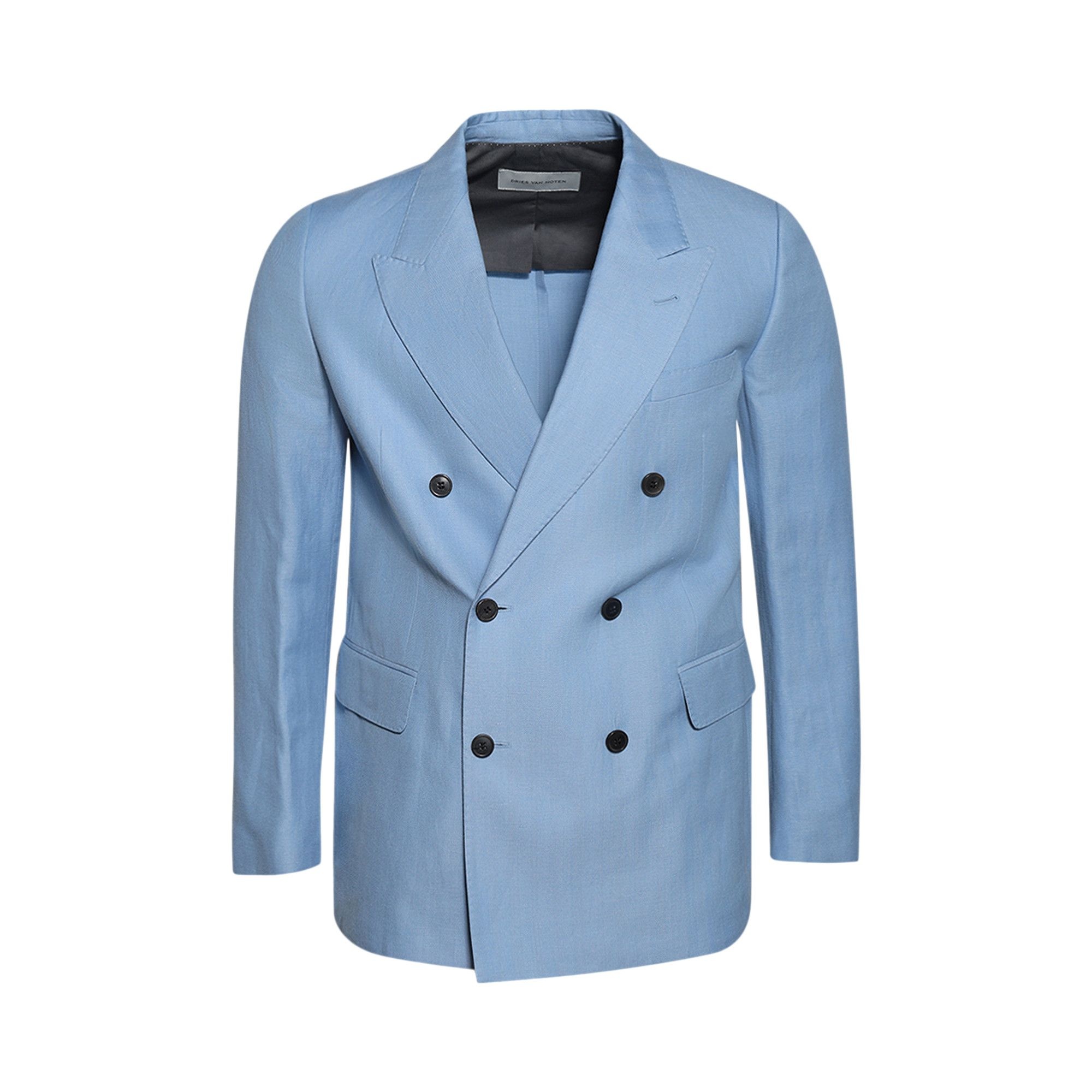 Dries Van Noten Double Breasted Blazer 'Light Blue' - 1