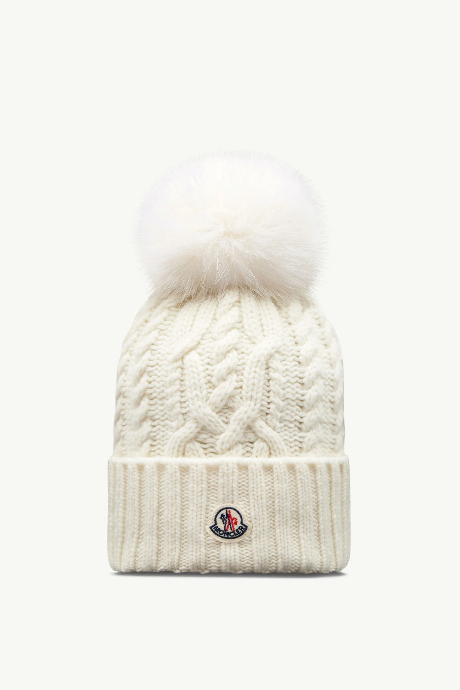 Cashmere Blend Beanie with Pom Pom - 1