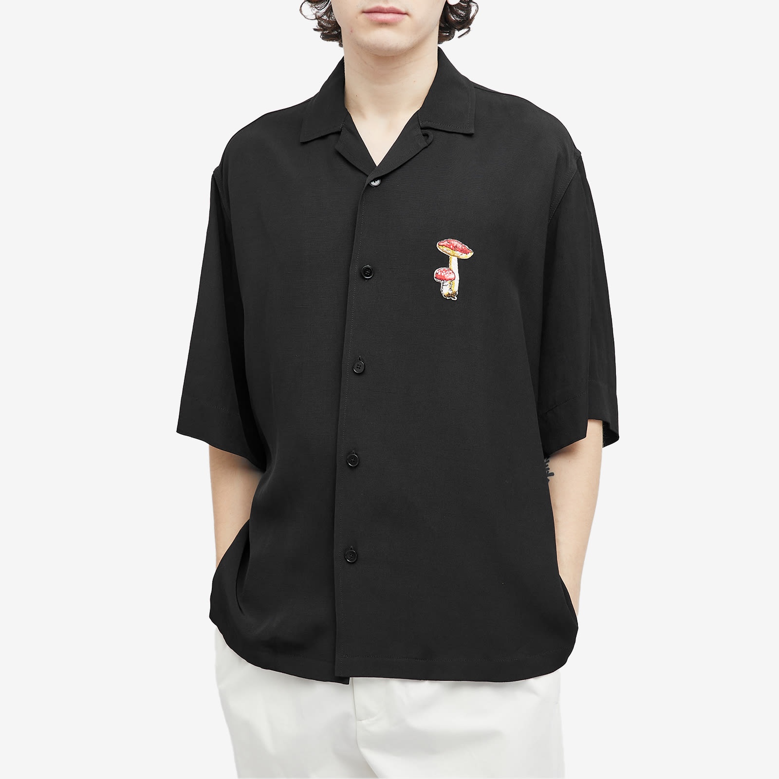 Jil Sander Plus Short Sleeve Mushroom Vacation Shirt - 2