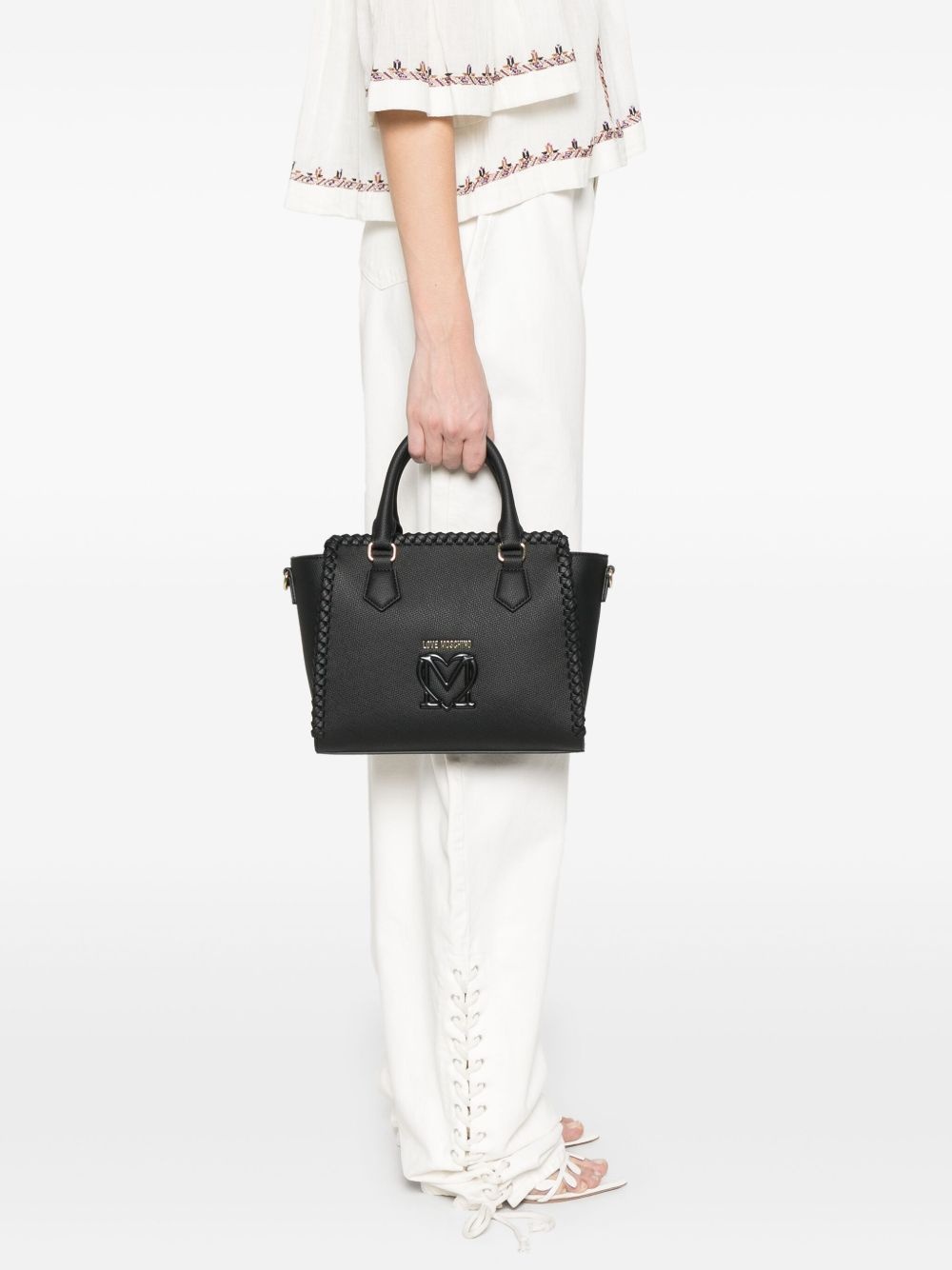 small braided tote bag - 2