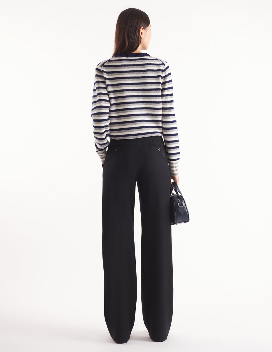 FOX HEAD INTARSIA STRIPED REGULAR JUMPER - 5