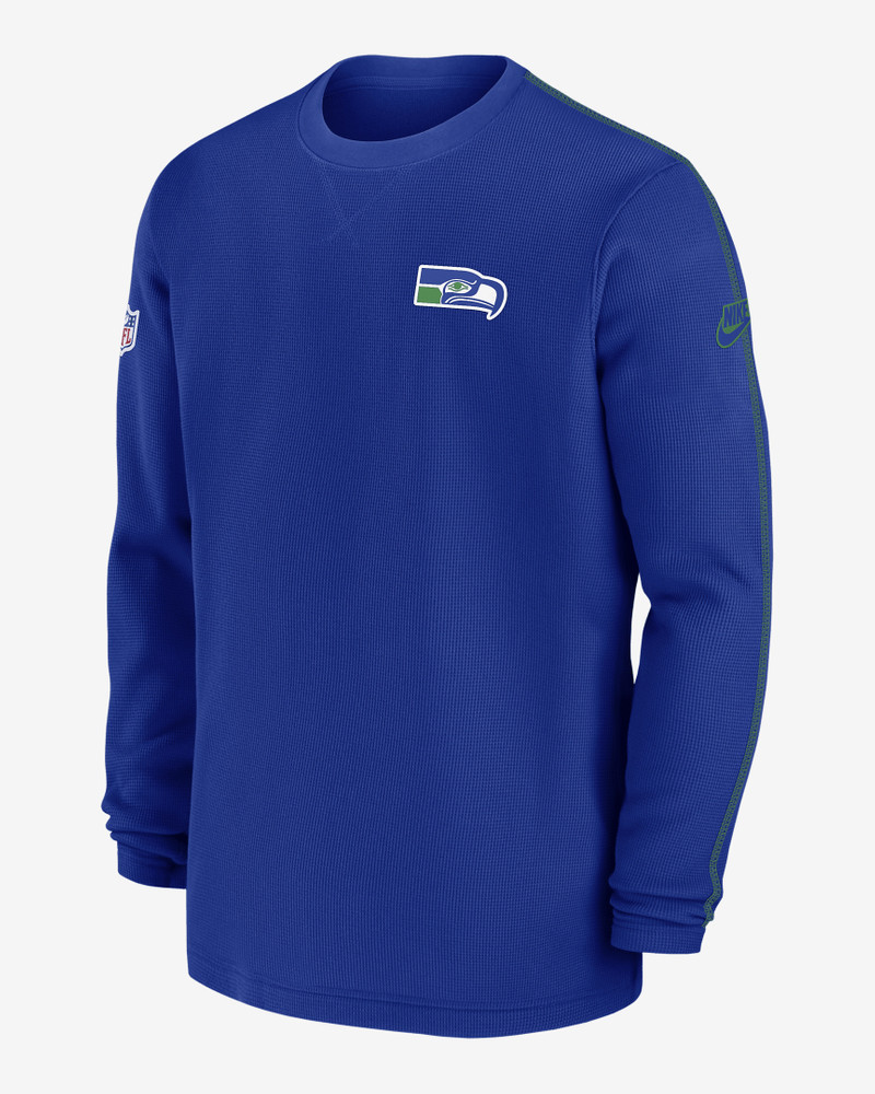 Seattle Seahawks Logo Coach Men’s Nike NFL Long-Sleeve Top 1