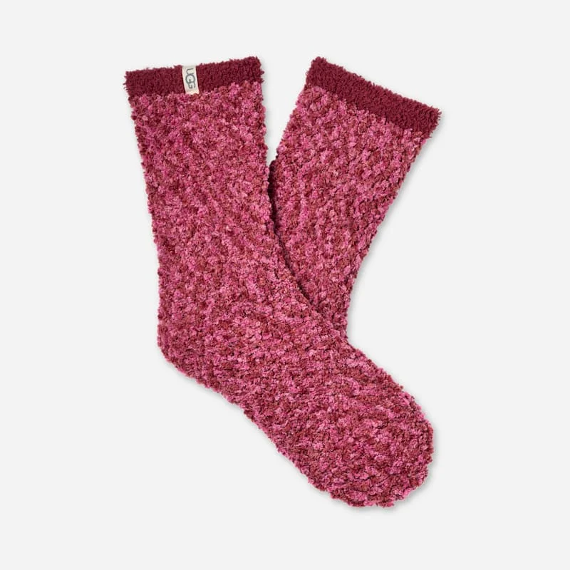 ® Women's Cozy Chenille Sock Recycled Materials/Polyester Blend in Coffee Berry - 1