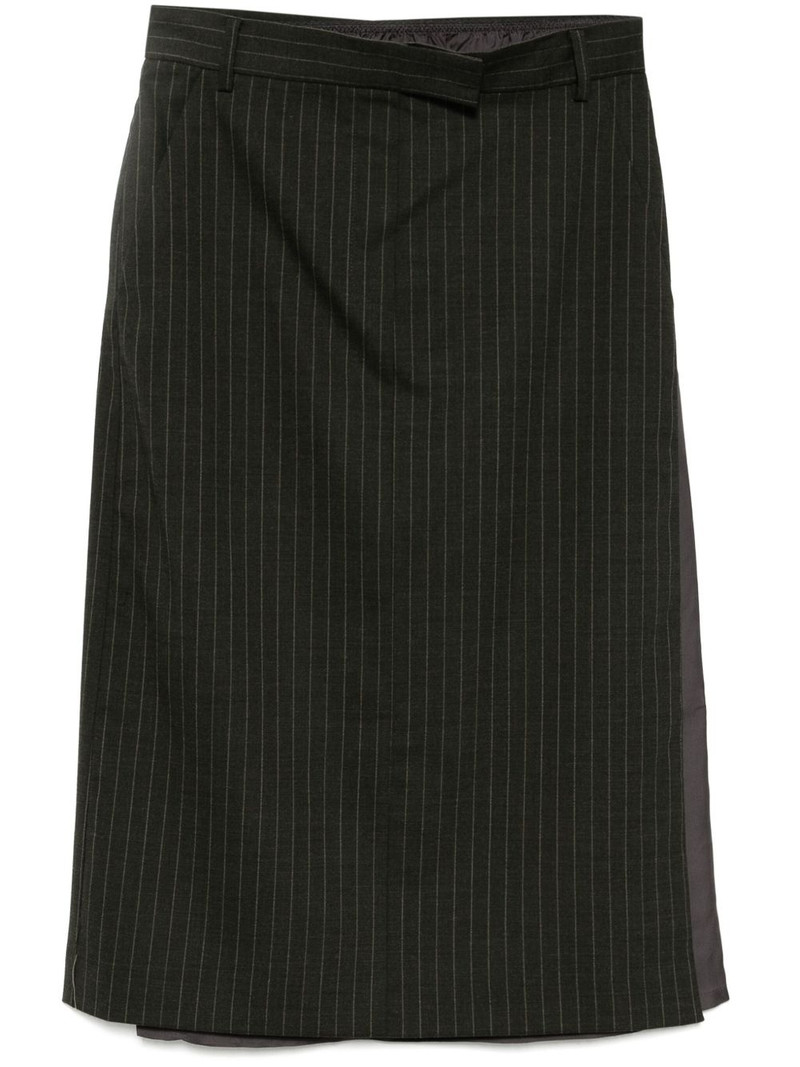 stripe H line skirt 1