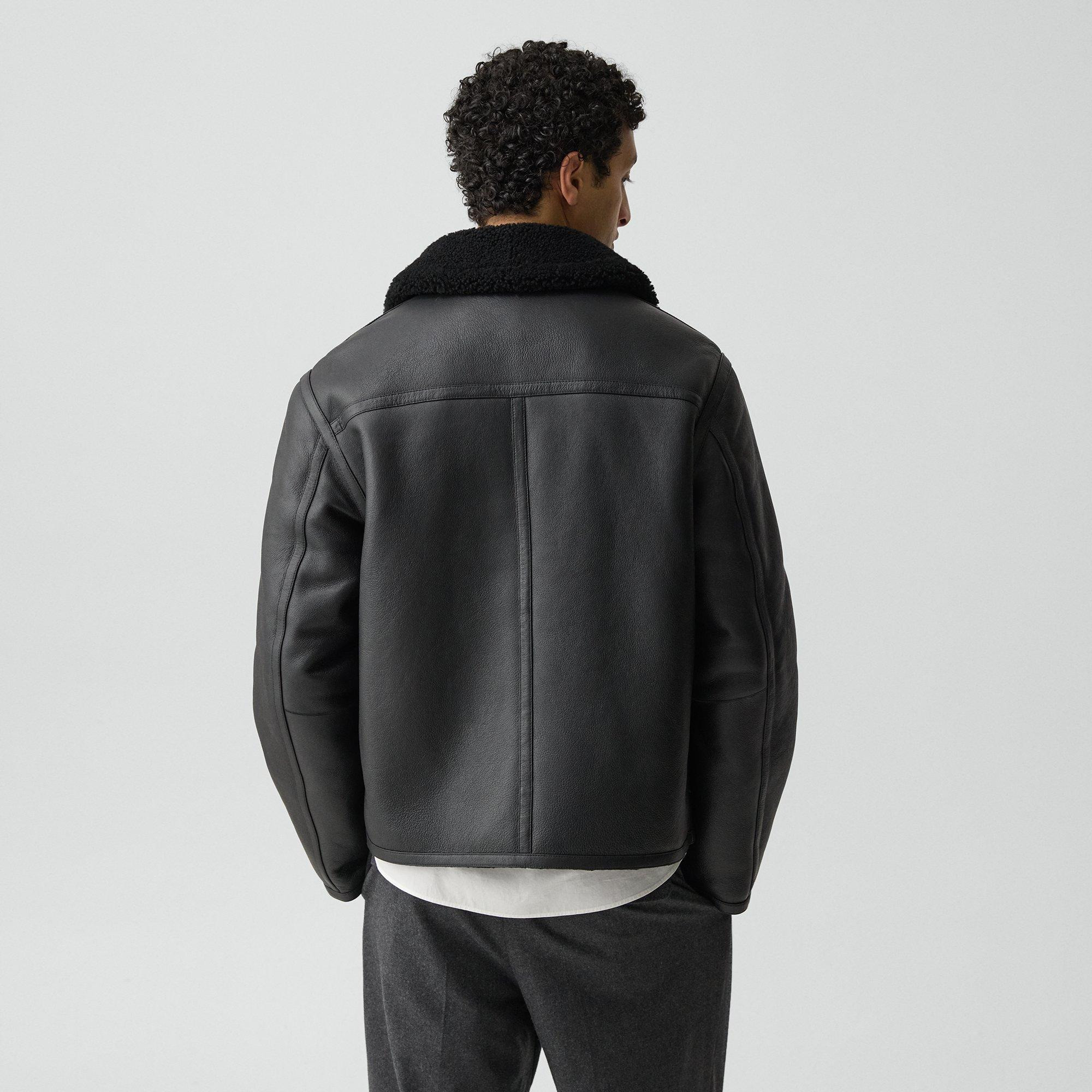 Aviator Jacket in Shearling - 4