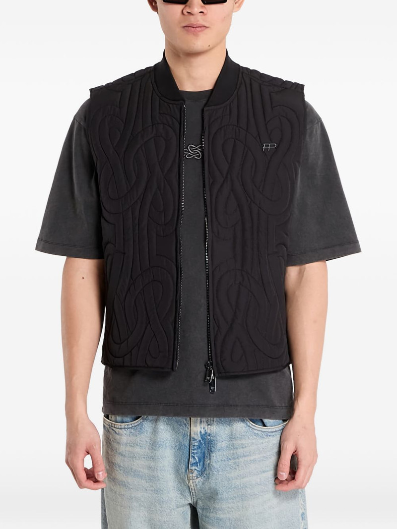 quilted zip-up gilet 3