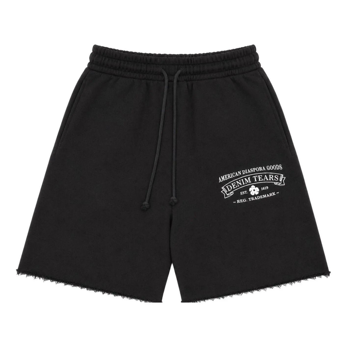 Denim Tears ADG Sweatshorts 'Black White' SS26BRS19783679 - 1