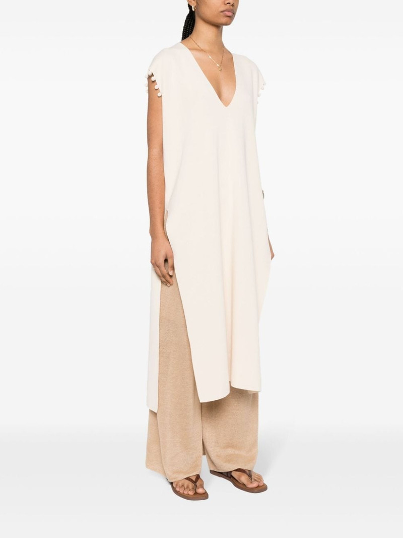 crochet-trim cotton midi dress 3