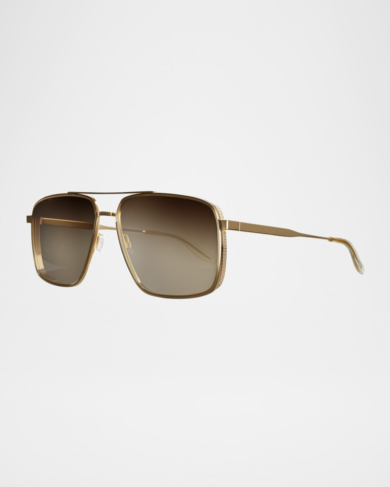 x 007 Men's Scaramanga Titanium Aviator Sunglasses 3