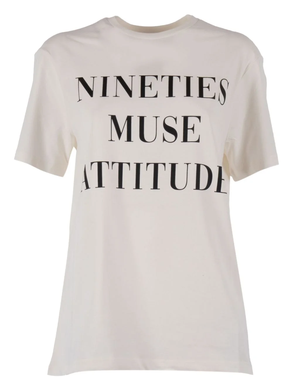 slogan-print cotton T-shirt - 1