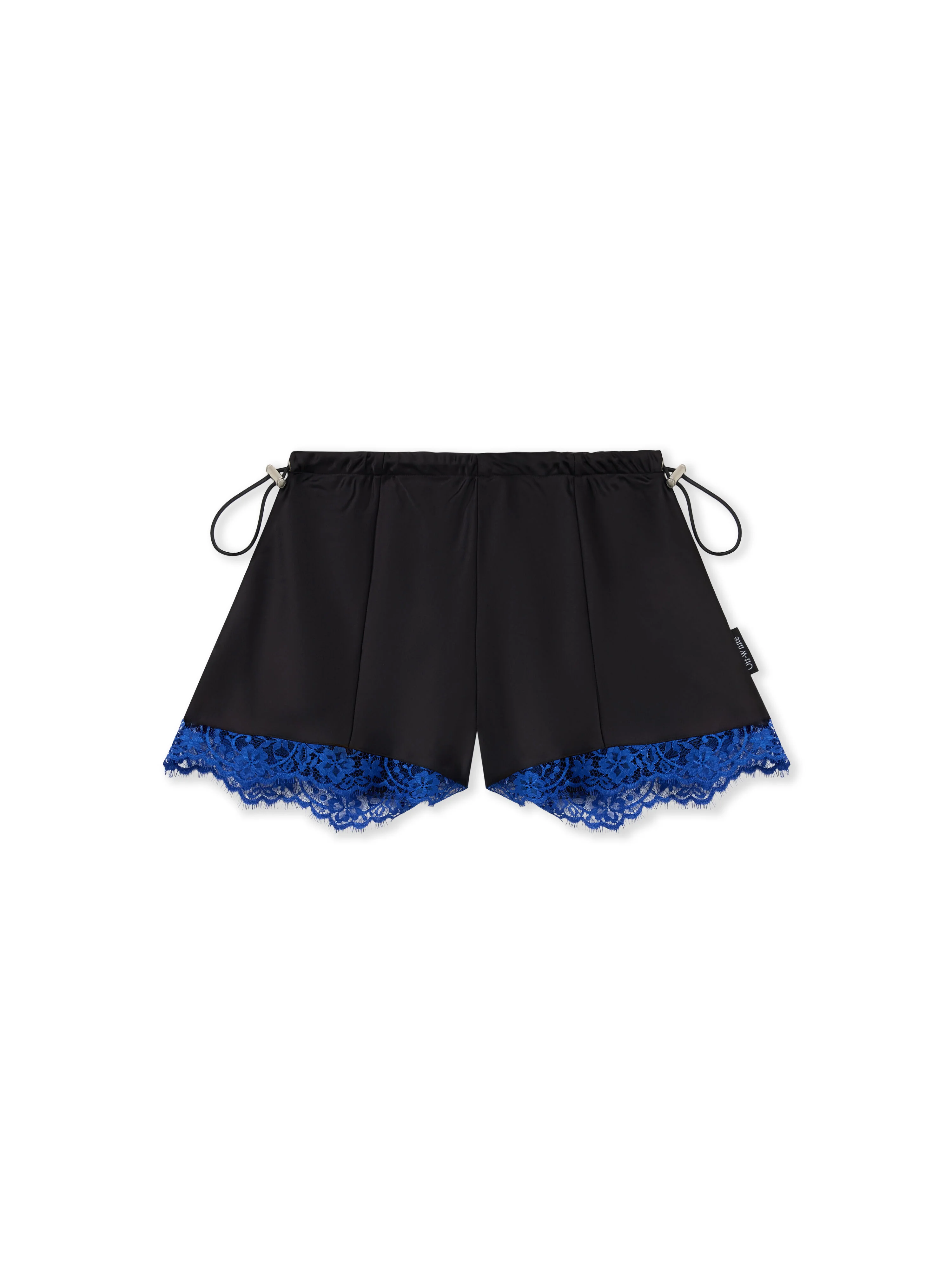 Satin Lace Slip Shorts - 1