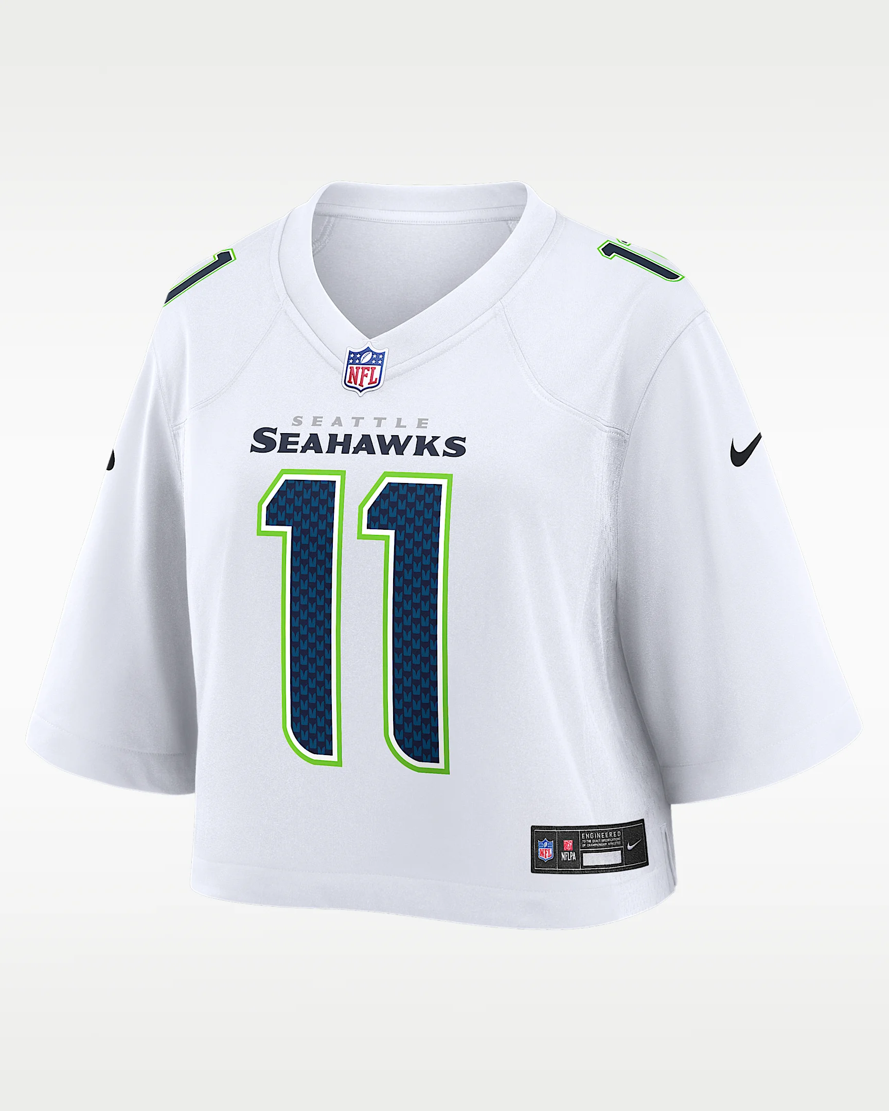 Jaxon Smith-Njigba Seattle Seahawks Women's Nike NFL Cropped Tundra Game Jersey - 1