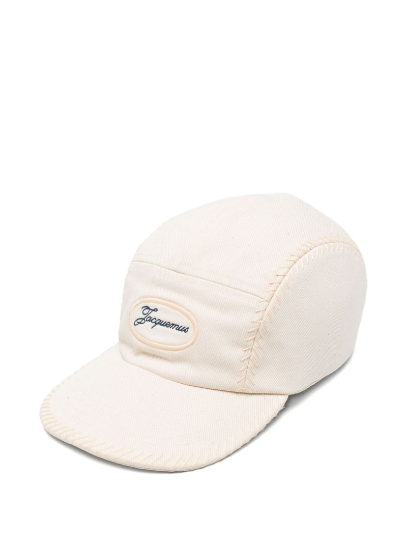 logo-embroidered cap 1
