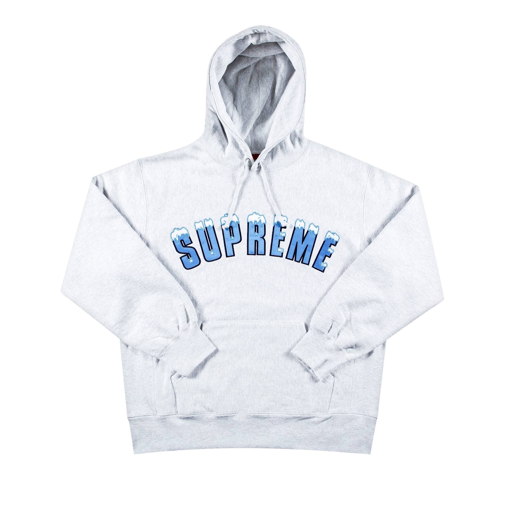 Supreme Icy Arc Hooded Sweatshirt 'Ash Grey' - 1