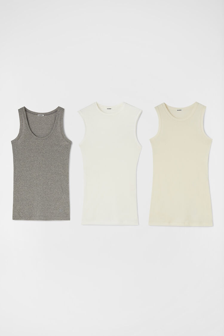 【送料&関税込】Jil Sander Set Of 2 T-shirts And Tank Top Jil Sander SET OF 2 T-SHIRTS AND TANK TOP | REVERSIBLE