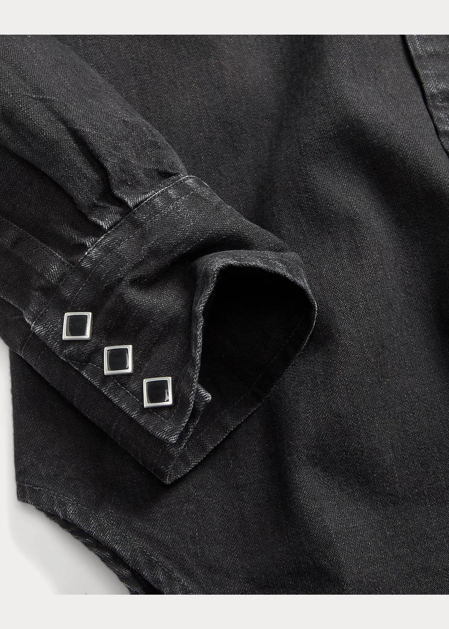Slim Fit Denim Western Shirt - 4
