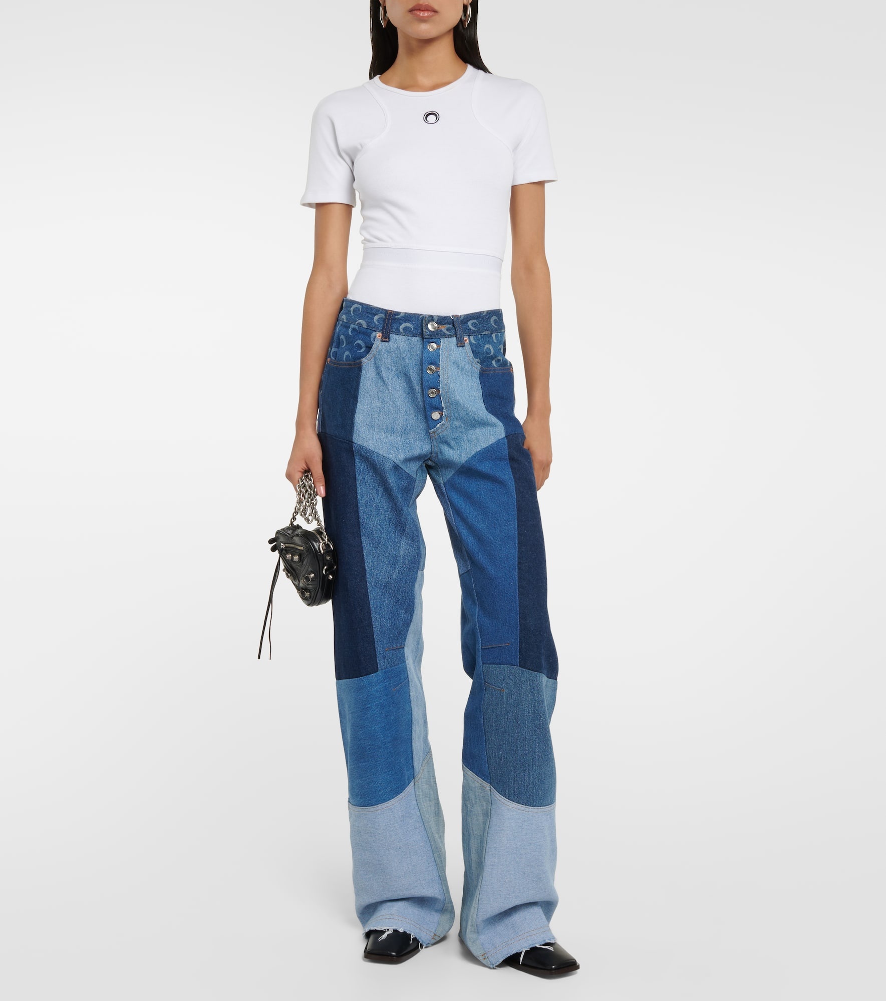 Regenerated wide-leg jeans - 2