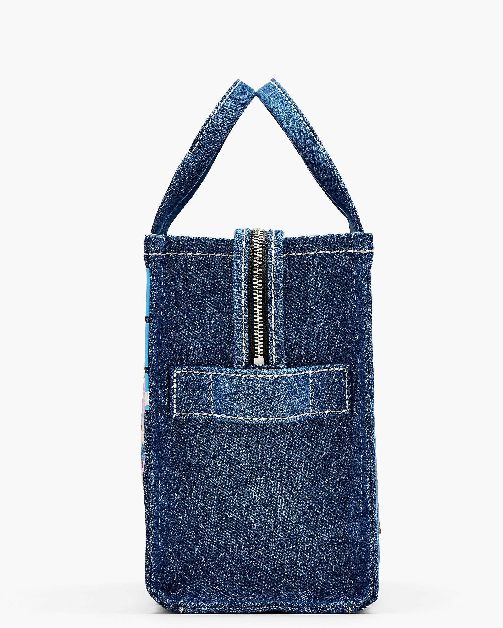 HATTIE STEWART X MARC JACOBS DENIM MEDIUM TOTE BAG - 5