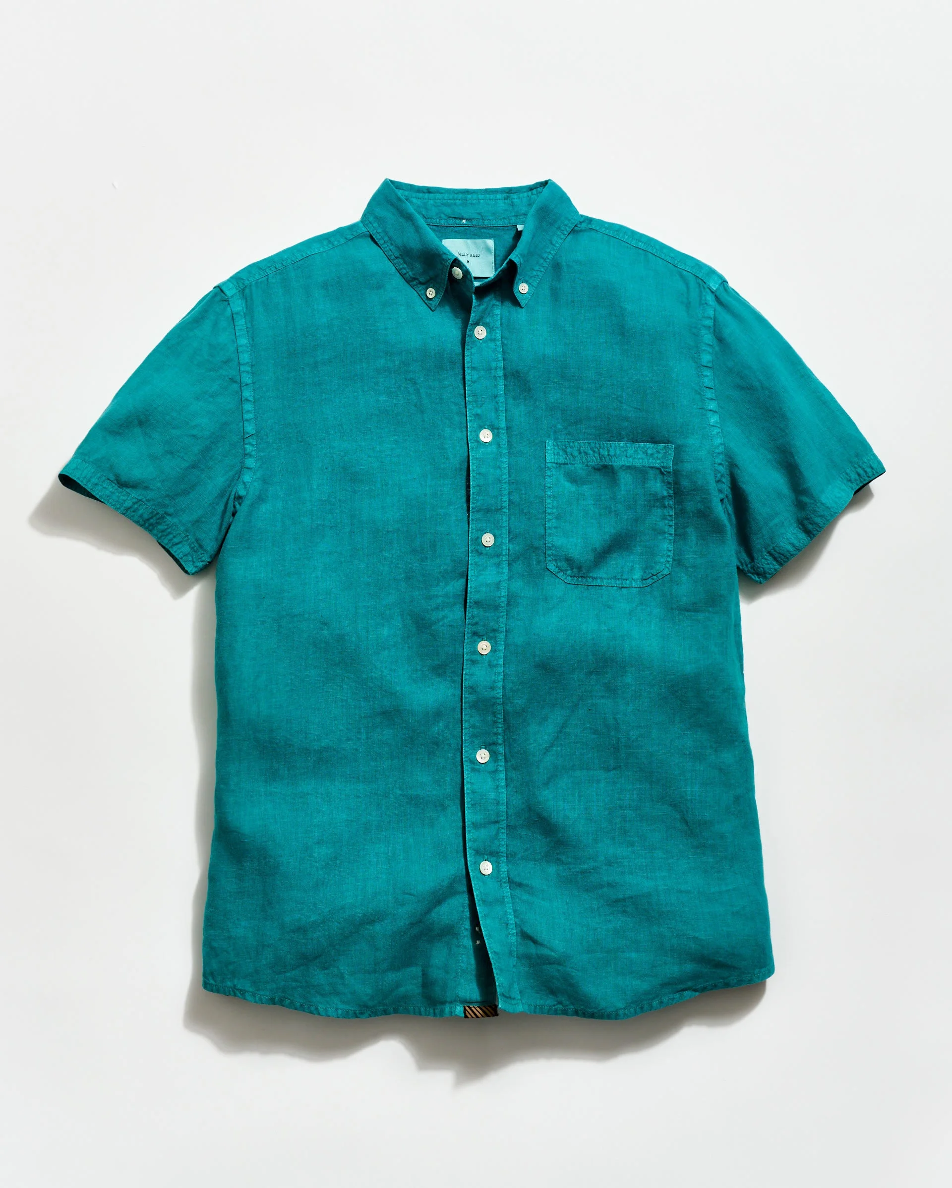 Short Sleeve Linen Tuscumbia Shirt Button Down - 1